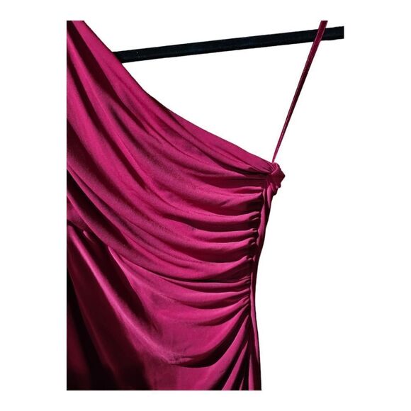 LAUREN RALPH LAUREN Red One Shoulder Drape Dress - Size 6 - Picture 6 of 8